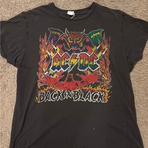 Madeworn AC/DC Back in Black Graphic T-Shirt